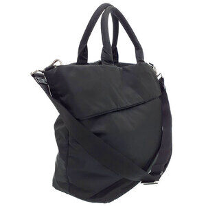 Prada Nylon Black Tessuto Convertible Tote Double Shoulder Bag